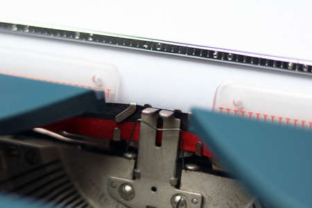 close-up / detail from a vintage typewriter