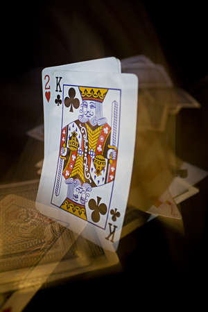 Playing cards in motionのeditorial素材