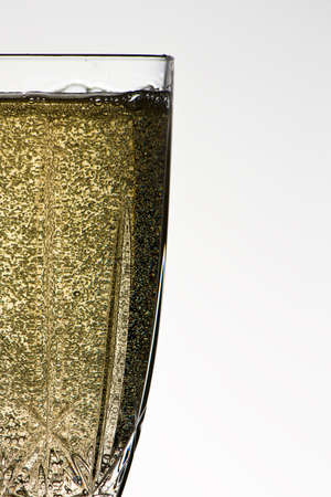 Chapagne in glass close upの写真素材