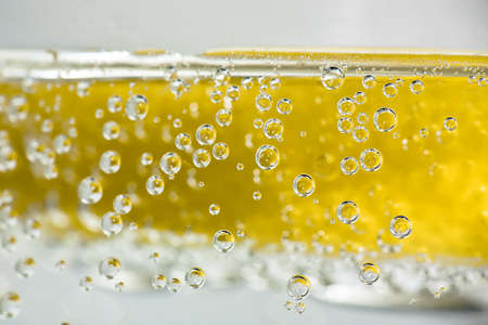 Lemon and bubbles in a G&T