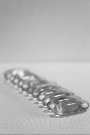 Sports supplement Omega 3 tablets, vitamins, minerals.の写真素材