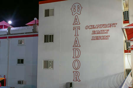 WILDWOOD, NEW JERSEY - September 16 2020: A Wall Sign of The Locally Famous Matador Oceanfront Resortのeditorial素材