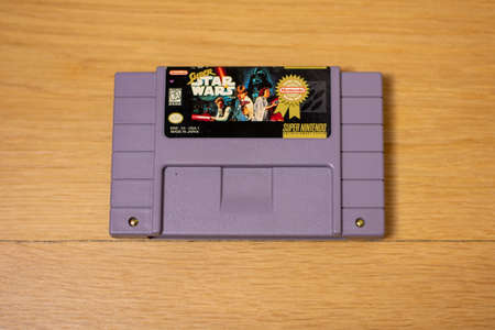 Super Star Wars For the Super Nintendo Entertainment System, a Popular Retro Video Gameのeditorial素材