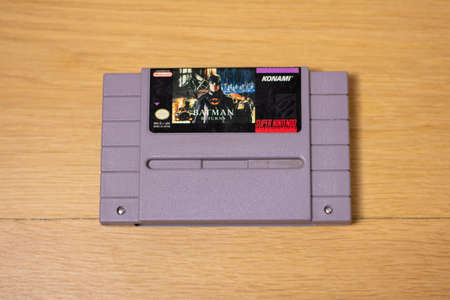 Batman Returns For the Super Nintendo Entertainment System, a Popular Retro Video Gameのeditorial素材