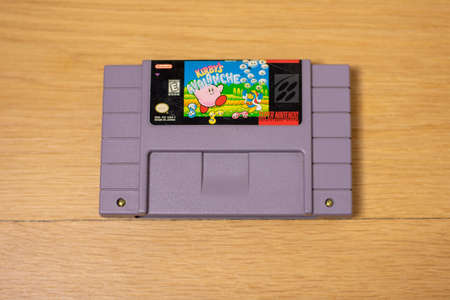 Kirby's Avalanche For the Super Nintendo Entertainment System, a Popular Retro Video Gameのeditorial素材