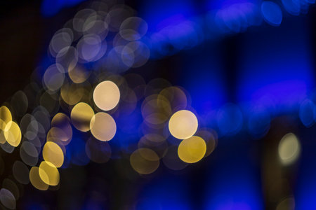 Colorful background of Christmas tree lights. Nice bokeh