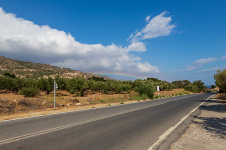 Seascape by the sea on the island of Crete - Greece.の写真素材