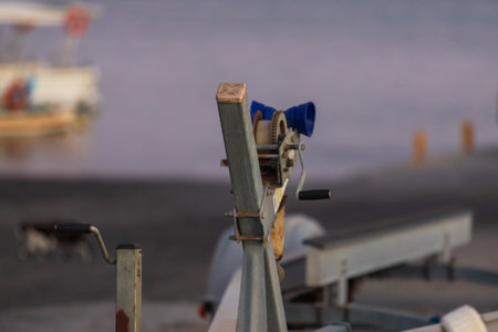 Beautiful seascape. Coast of the island of Crete - Greece area of Lerapetra. There are dramatic clouds in the sky.の写真素材