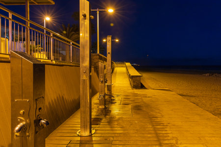 Evening landscape by the sea in Gran Canaria, Spainの写真素材