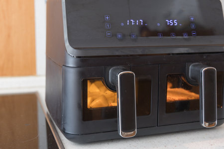 Hot air fryer for cooking without oilの写真素材