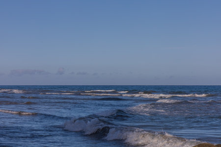 Seascape at Faro de Maspalomas on Gran Canaria, Spainの写真素材