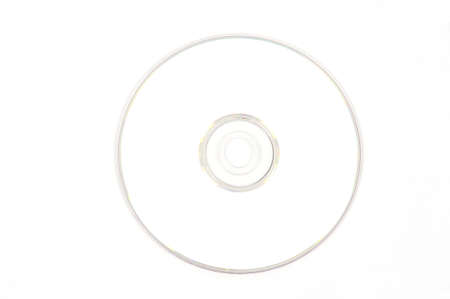 White DVD on a white backgroundの写真素材