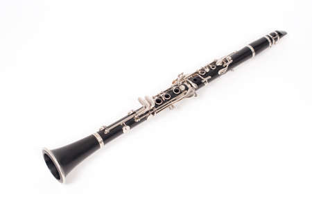 a clarinet isolated on a white backgroundの写真素材