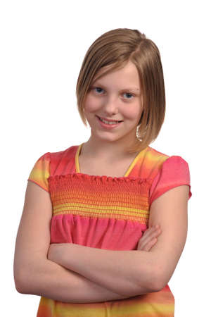 Picture of a young pretty pre teen girl
