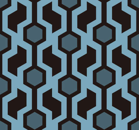 Retro seamless abstract geometric pattern 
