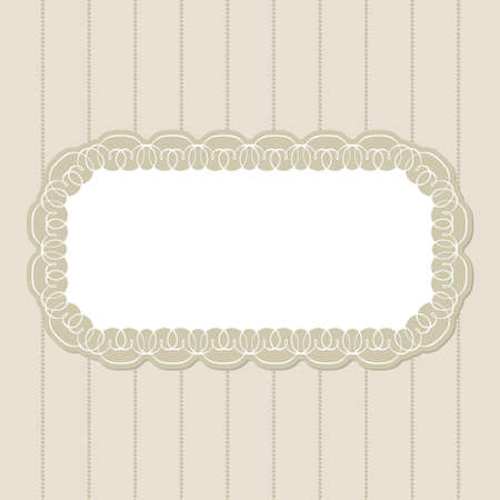 Vector invitation card with ornament motif beige backgroundのイラスト素材