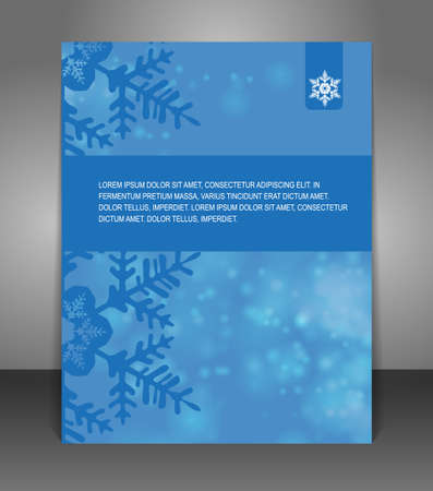 Vector Christmas  Special Flyer, poster template のイラスト素材