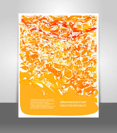 Flyer design content background. Design layout template のイラスト素材