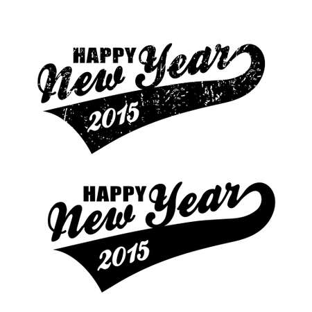 Vector modern headline Happy new year 2015のイラスト素材