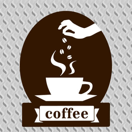 Coffee art design template, Menu for coffeehouse のイラスト素材
