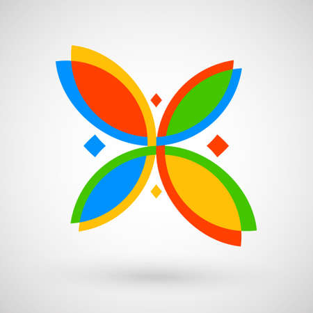 Business icon. As sign, symbol, logo. Art abstract corporate sign. のイラスト素材