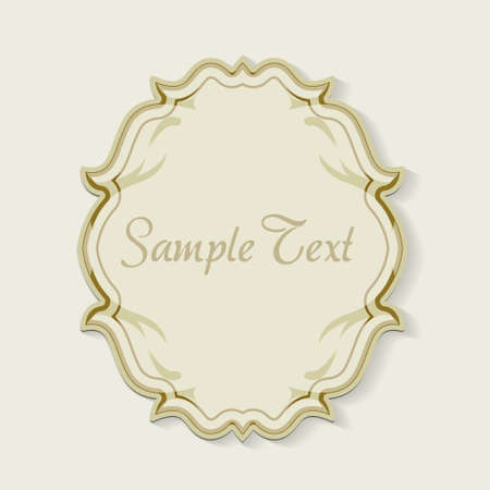 Invitation template with decorative frame for your textのイラスト素材
