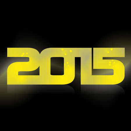 Happy New Year headline, lighting year 2015のイラスト素材