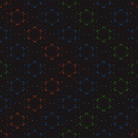 Abstract black pattern with color stars