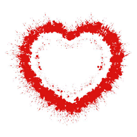 Abstract grunge heartのイラスト素材