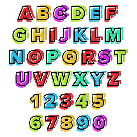 Colorful vector Alphabet. Use for designのイラスト素材