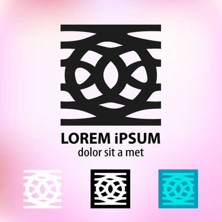 Artistic icon. As sign, symbol, logo. Abstract sign, vector illustration.のイラスト素材