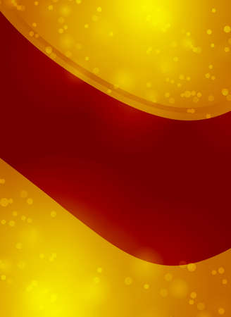 Stylish gold poster with a bubbles. Design layout template.のイラスト素材