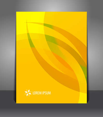 Stylish color presentation of business poster. Flyer design content background. Design layout templateのイラスト素材