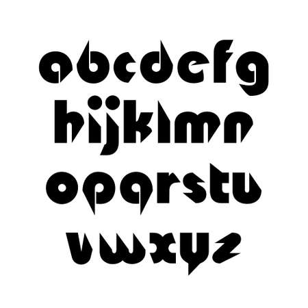 Creative beveled vector Alphabet. Use for design.のイラスト素材