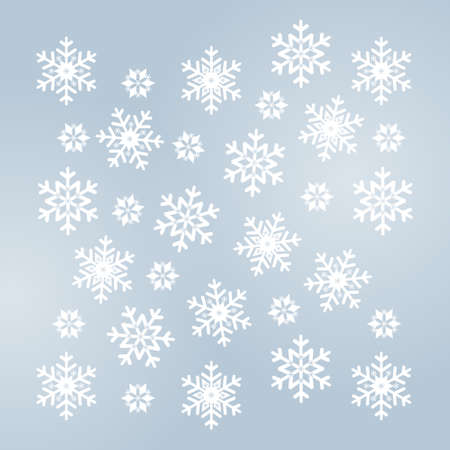 Abstract Christmas background greeting with snowflakesのイラスト素材