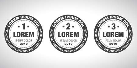 Award medal icon. Winner emblem symbol.のイラスト素材