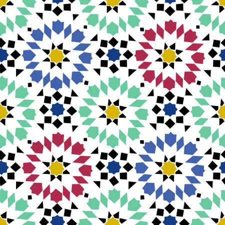 Abstract retro decorative seamless patternのイラスト素材