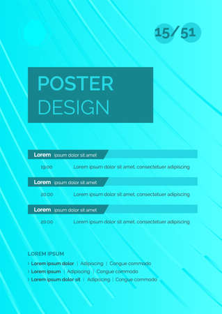 Stylish abstract vector presentation of art poster. Flyer design content background. Design layout template.のイラスト素材