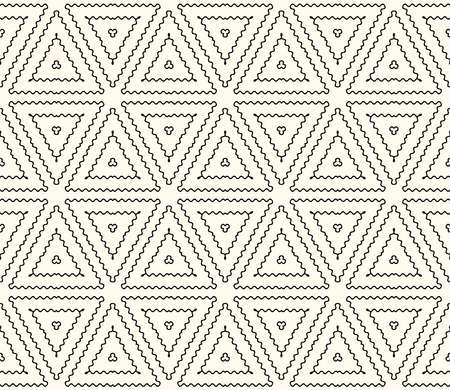 Abstract seamless pattern with decorative motif. Stylish black texture. Ornate illustration.