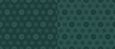 Decorative vector seamless pattern with ornamental shapes, arabesque background design.のイラスト素材