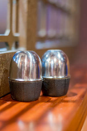 pepper and salt bottle on the table for dinner
