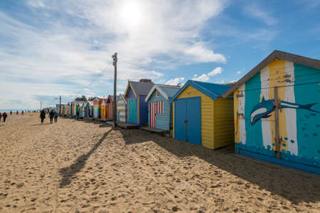 brighton beach bathsのeditorial素材