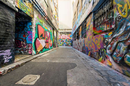 Melbourne Street artのeditorial素材
