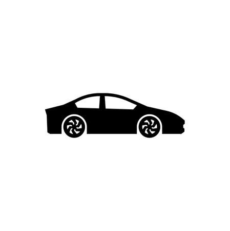 Car icon vector isolated on white, sign and symbol illustration.のイラスト素材