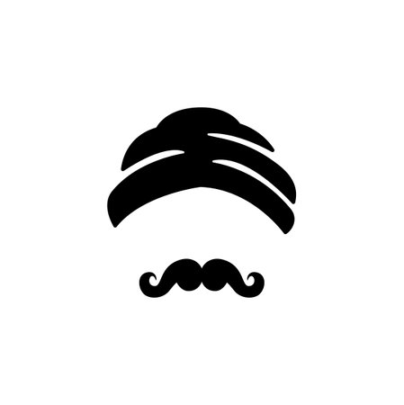 Sikhs icon vector isolated on white, sign and symbol illustration.のイラスト素材