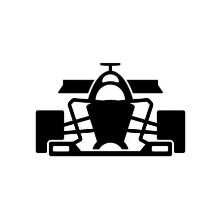 racing car icon vector isolated on white, sign and symbol illustration.のイラスト素材