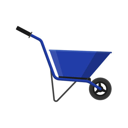 Construction trolley  vector isolated on white backgroundのイラスト素材