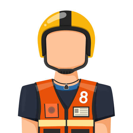 Thailand transport rider in simple flat vector. personal profile icon or symbol. people concept vector illustration.のイラスト素材