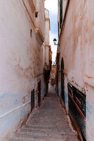 panoramic view of the old city called the Casbah of Algiers, Unesco World Heritage Siteの写真素材