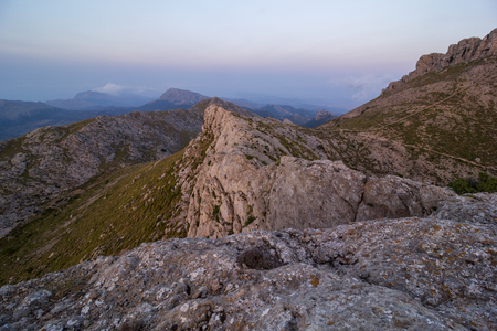 Serra de Tramuntana mountains on Mallorca, Balearic Islands, Spainの写真素材
